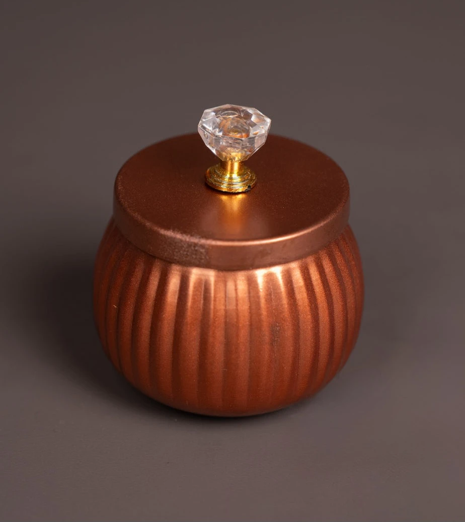 Metal Dry Fruit Nuts Box - Black - 3.5 Inch - 10
